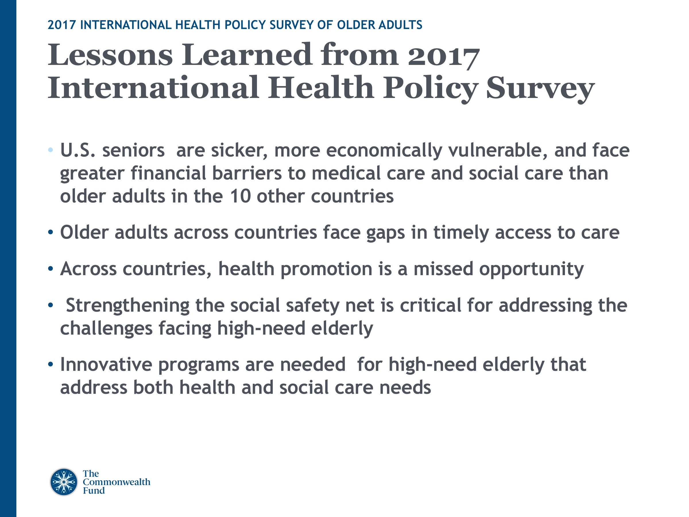 2017 International Health Policy Survey Slideshow Slide 9