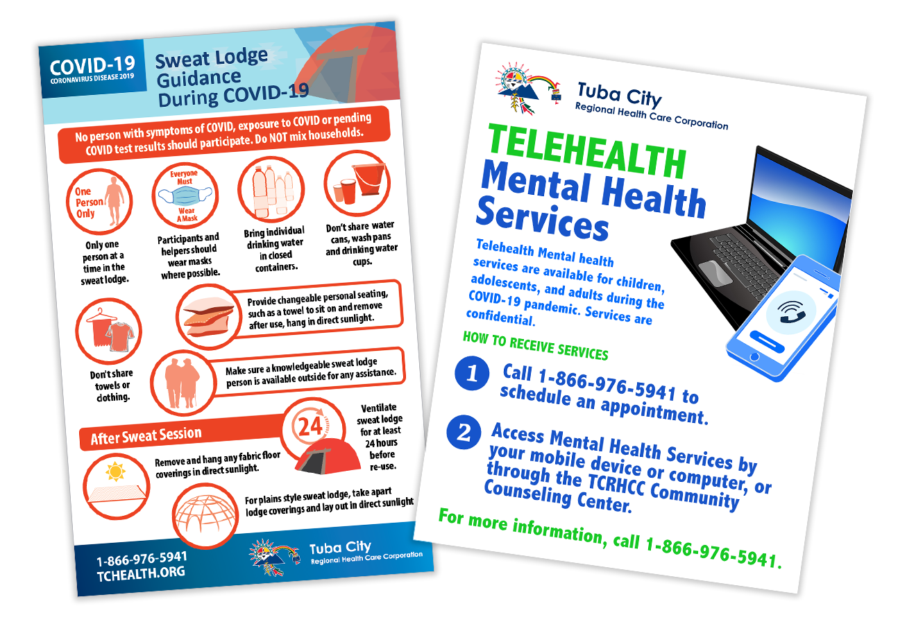 Tuba City Regional Health Care has tailored its public health messages to show how to safely hold ceremonies, take part in sweat lodges, and access mental health services during the pandemic. 