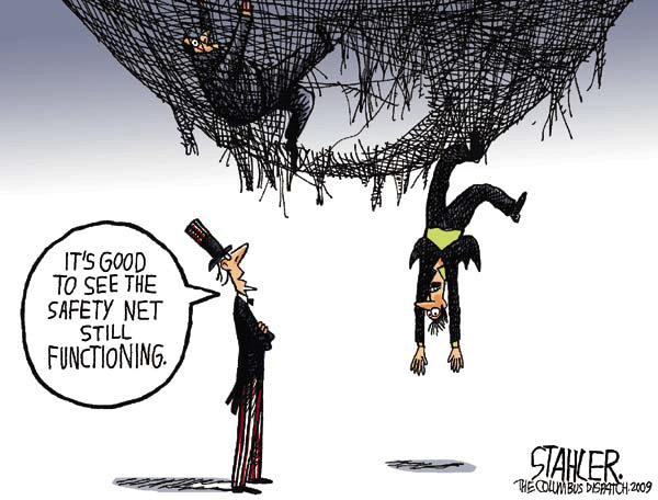 safety net cartoon