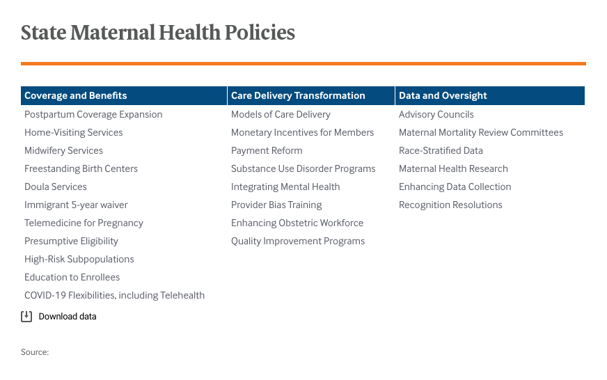 State Maternal Health Policies