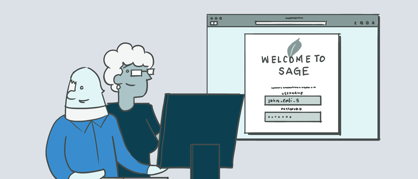 Digital health advisor app illustration