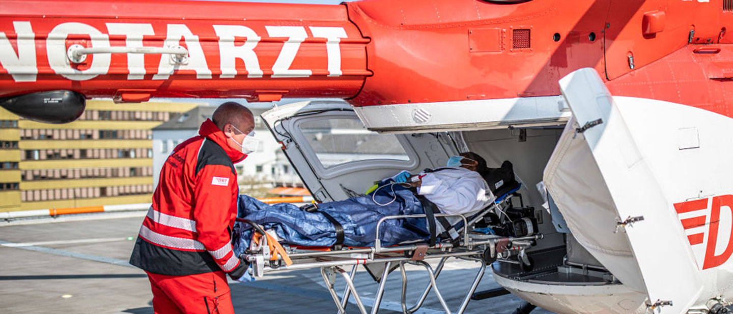COVID-19 patient in France transported to Germany