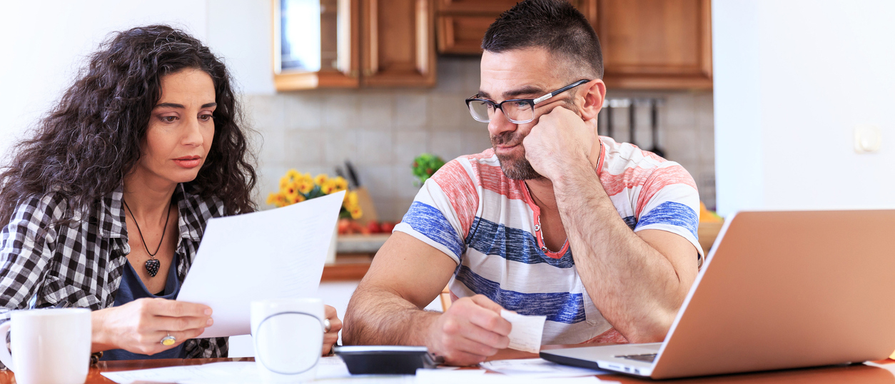 Couple goes over finances involving the premium tax credits