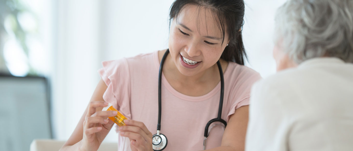 Doctor-at-a-private-health-clinic-prescribing-medications