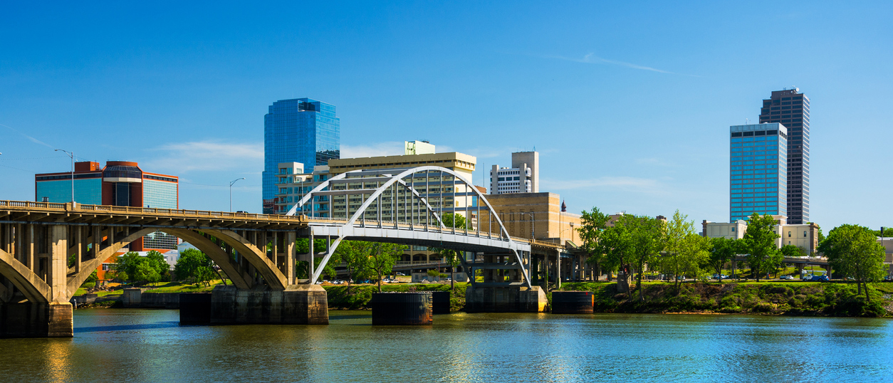 Little Rock Arkansas skyline
