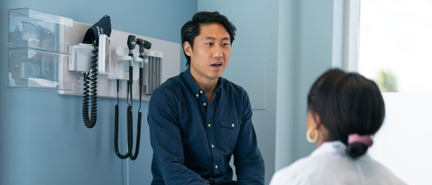 Patient seeing a doctor but concerned about health care prices
