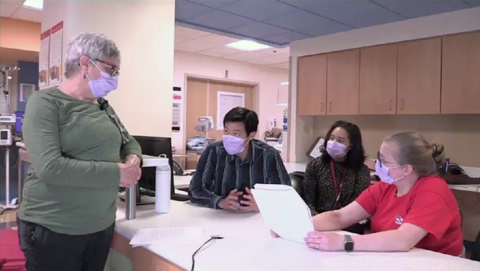 Group of hospital staff during antiracism training