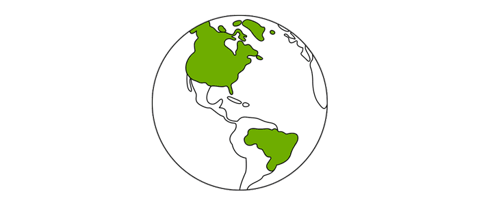 Illustration of spinning globe