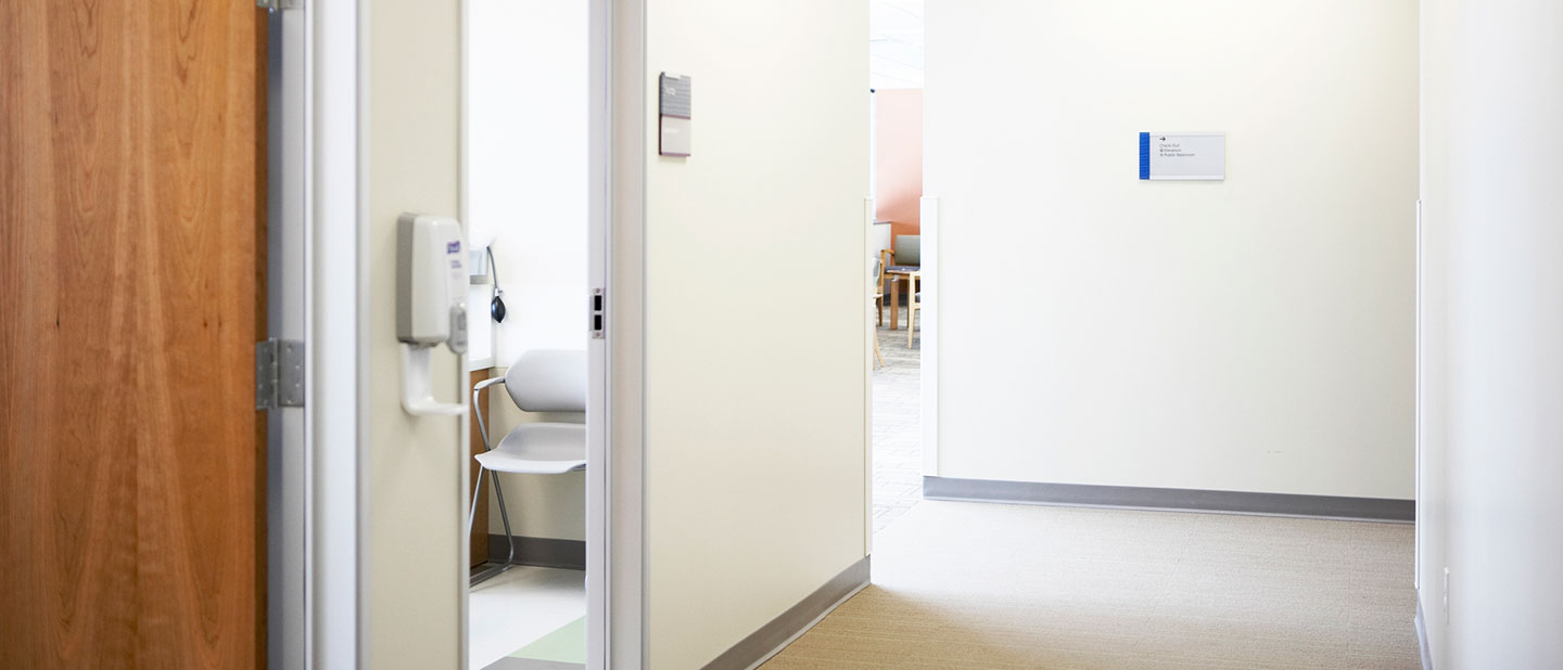 empty hospital corridor