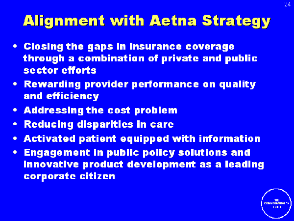 Aetna Organizational Chart