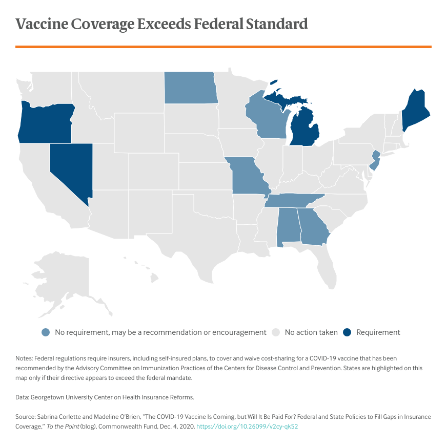 Map: Vaccine Coverage Exceeds Federal Standard