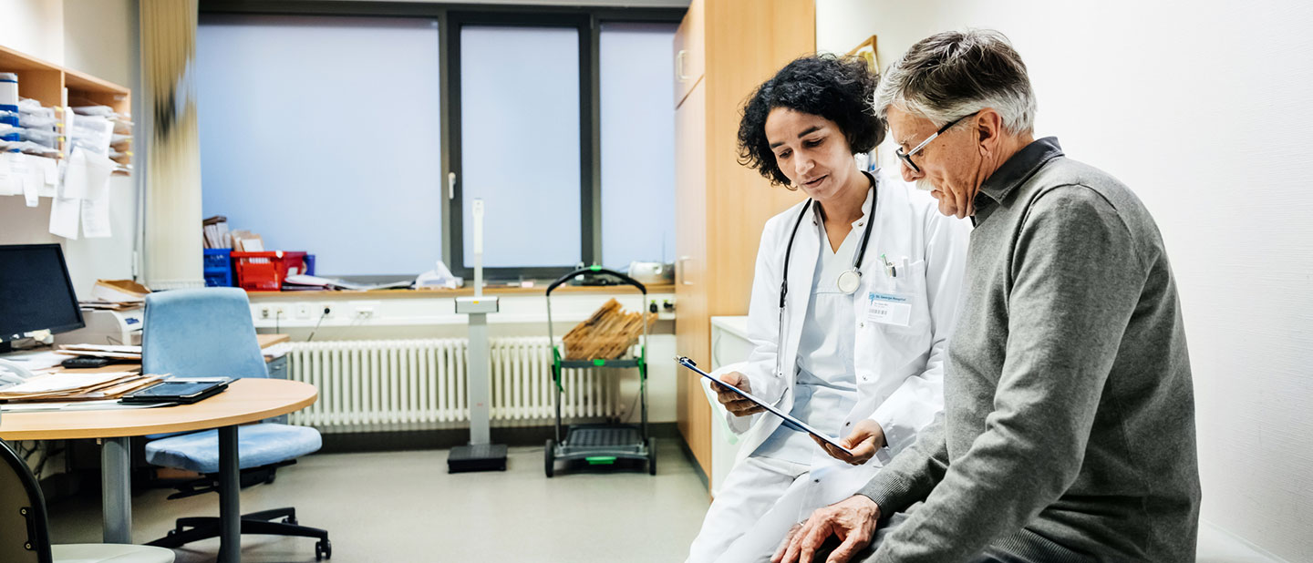 patient and doctor discuss options