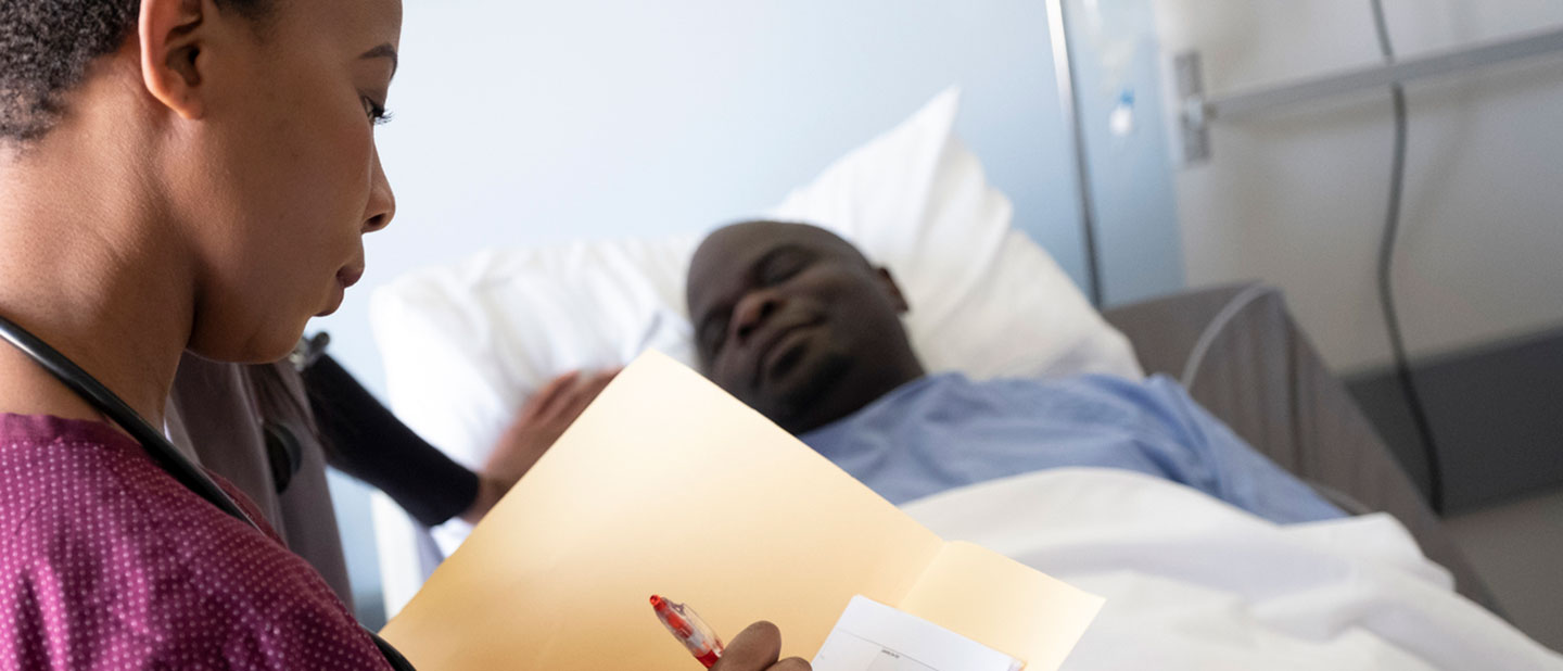 patient in bed with preventable illness