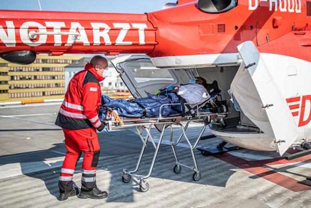 COVID-19 patient in France transported to Germany