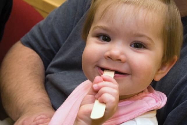baby in a doctor's office