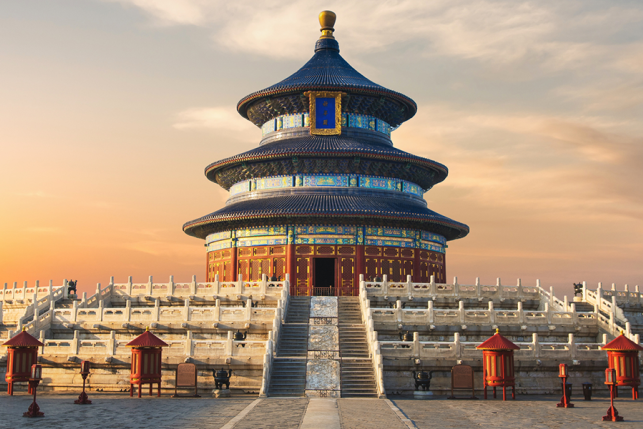 View of building in China