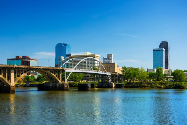 Little Rock Arkansas skyline