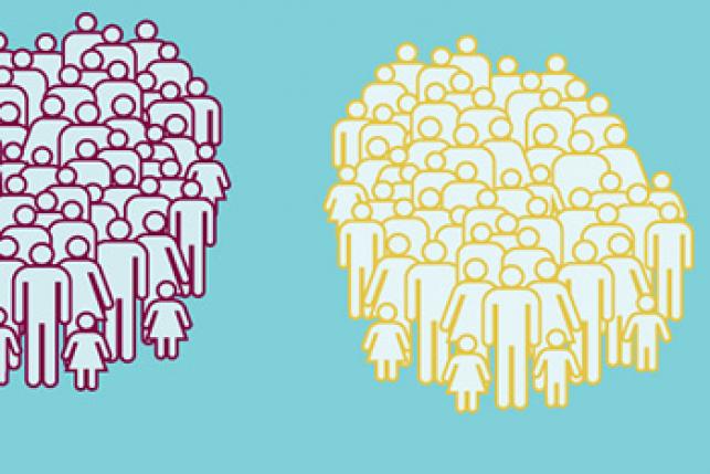 Illustration of low- and high-income groups