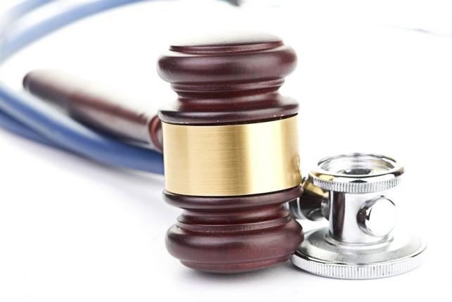 stethoscope and gavel