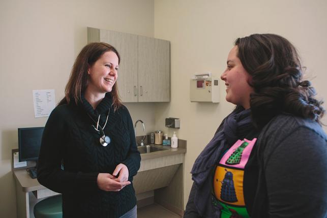smiling doc and patient