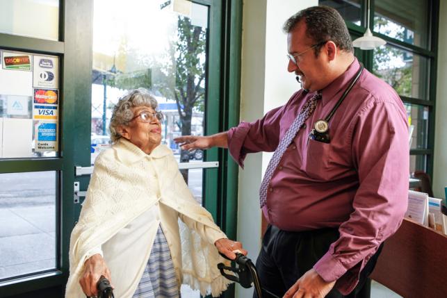 senior clinic patient