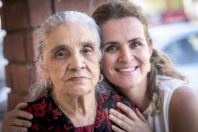 older woman and daughter