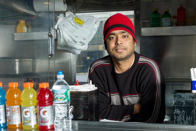 health workers food truck