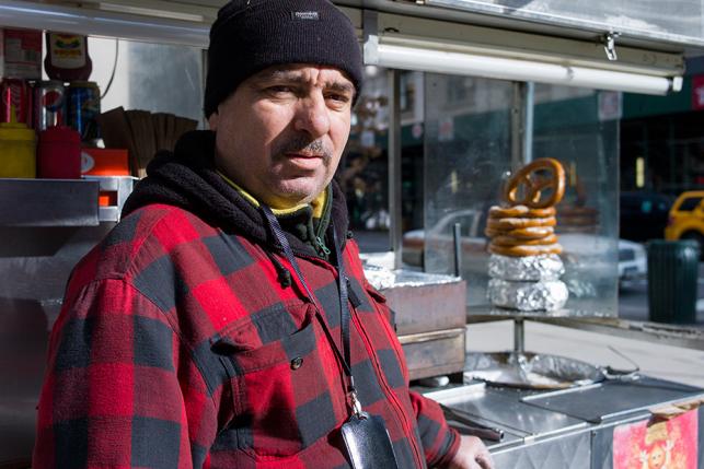 health workers food cart