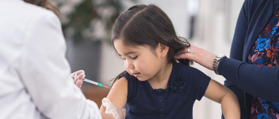 Child getting care at FQHC