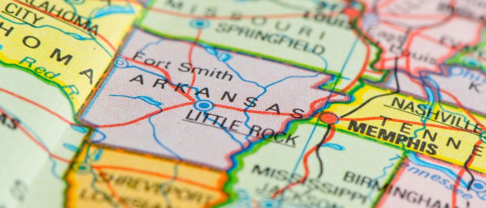 arkansas state map