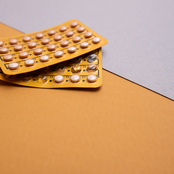 Birth control pills in package