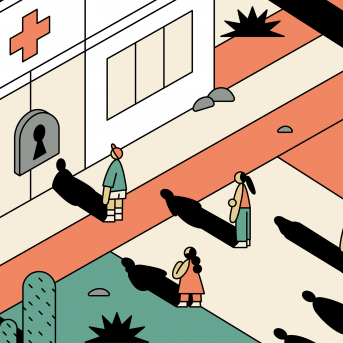 Immigrants crossing the border in search of health care