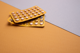 Birth control pills in package