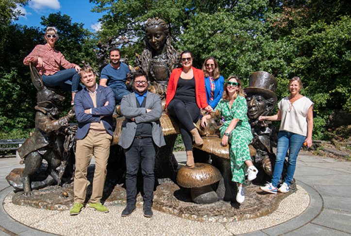 2021–22 Harkness Fellows in Central Park during Orientation