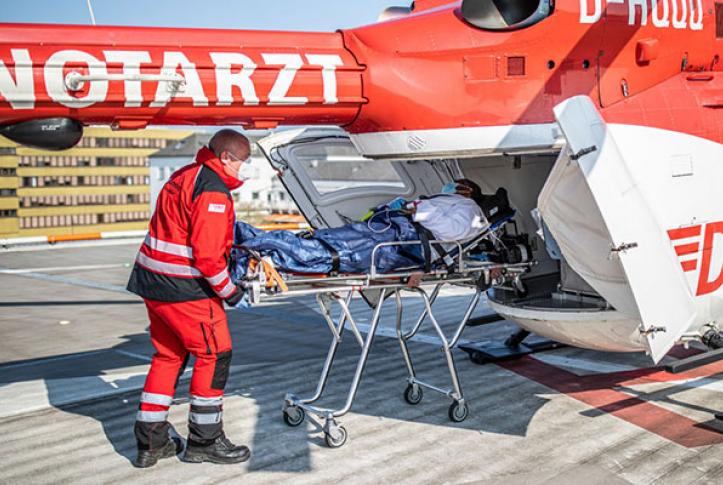 COVID-19 patient in France transported to Germany