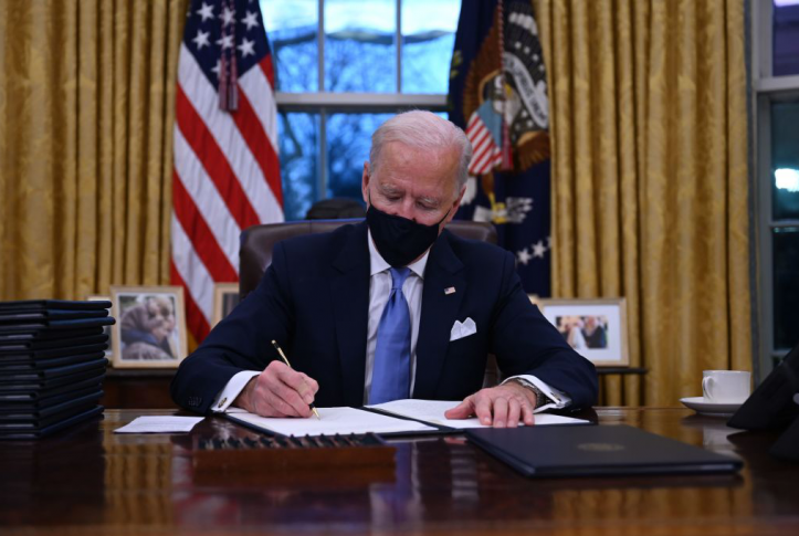Biden signing executive orders