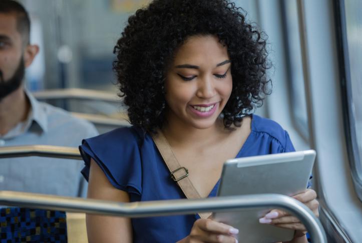 Patient connecting through the patient portal to their doctor