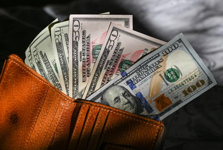 wallet with money