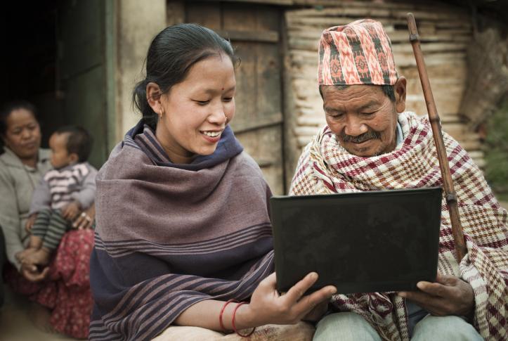 Community health worker in Nepal uses telehealth to provide free health services to rural population