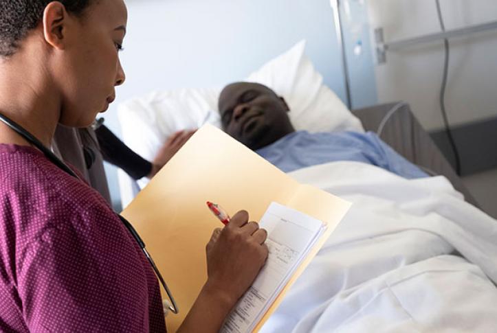 patient in bed with preventable illness