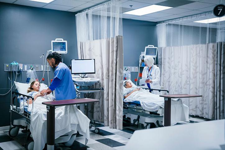 patients in the emergency room which may not be covered by insurance