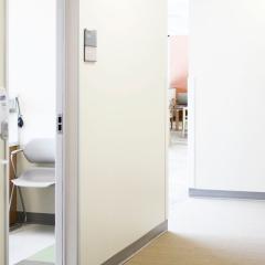 empty hospital corridor