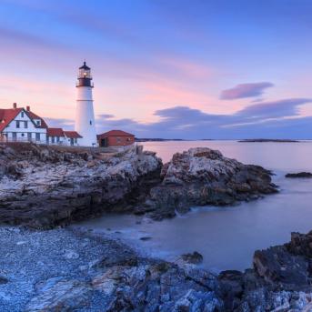 View of Portland Head Light, Cape Elizabeth, Maine