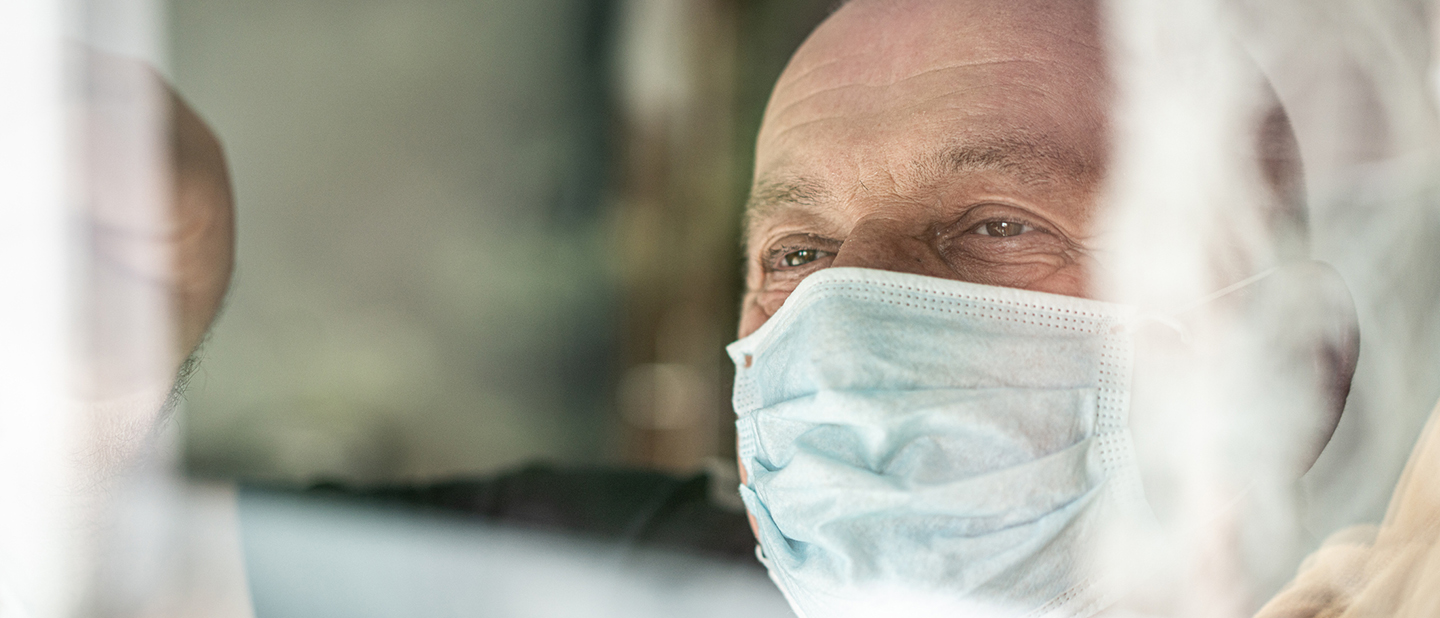 vulnerable senior waiting for the doctor